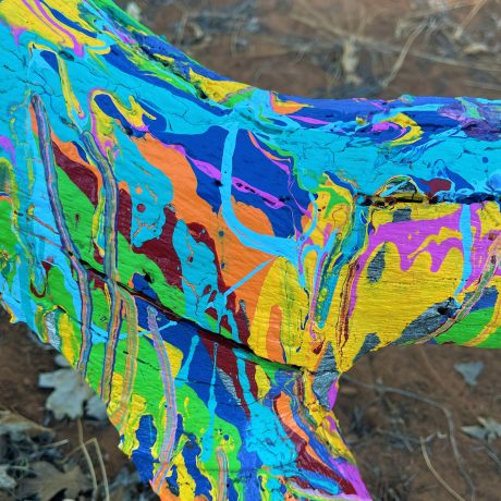 Colorbranch art at Lassen RV Park Campground