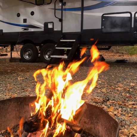 Fire pit and RV