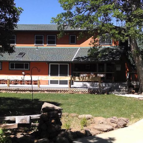 Main cabin at Lassen RV Park Campground